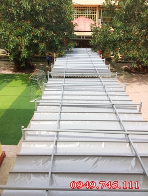 Mái xếp di động che nắng mưa