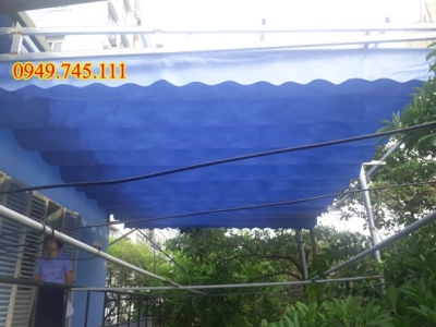 Thi công bạt mái xếp di động ở Cẩm Phả Hạ Long
