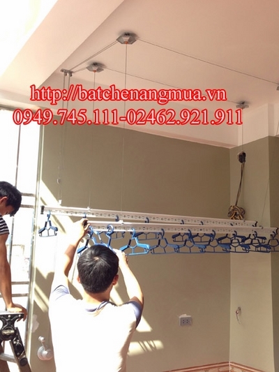 Lắp giàn phơi thông minh tại chung cư Discovery 