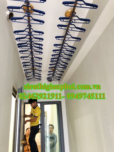 Lắp giàn phơi thông minh tại 336 Nguyễn Huy Tưởng Thanh Xuân 