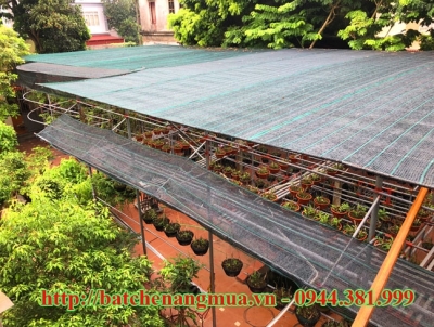 mái xếp di động che nắng mưa cho phong lan