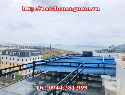 Mái bạt xếp di động quán bia
