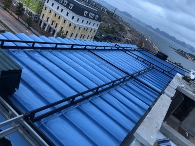Bạt mái xếp ở địa điểm kinh doanh 